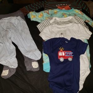 Baby boy onesies and pants